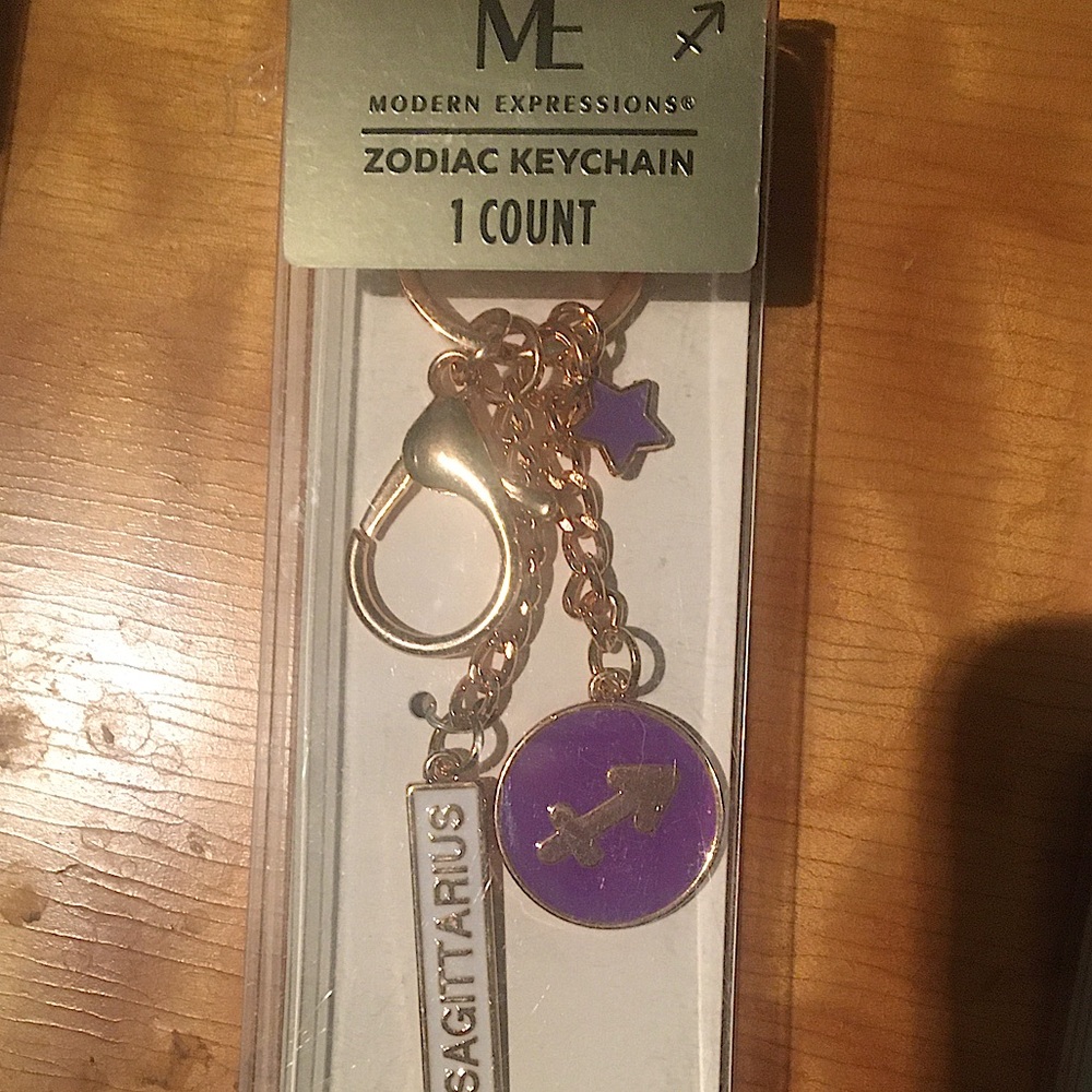 Modern Expressions Sagittarius Zodiac Keychain